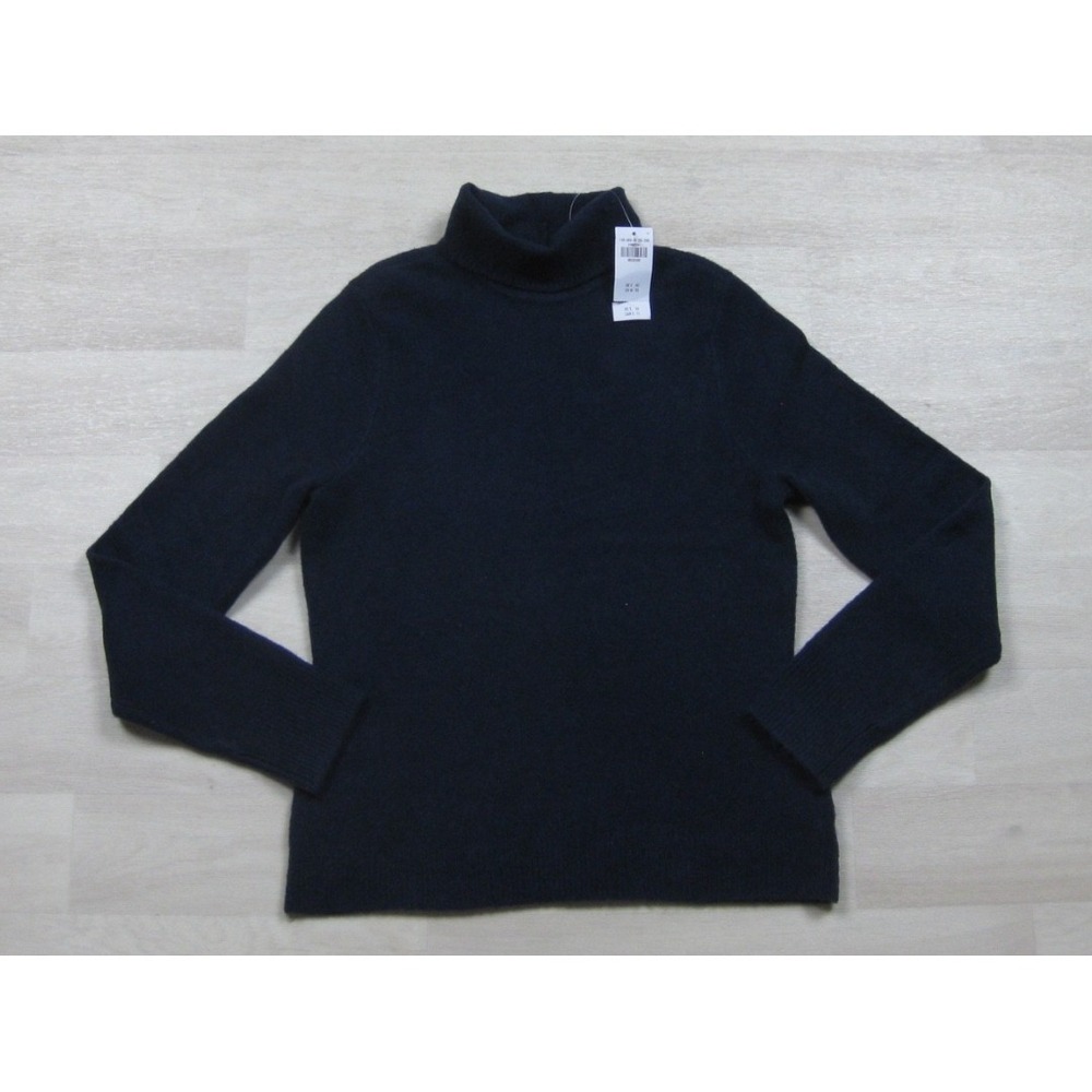NWT Abercrombie & Fitch Turtleneck Sweater Women's (M) Wool Blend Navy Blue New